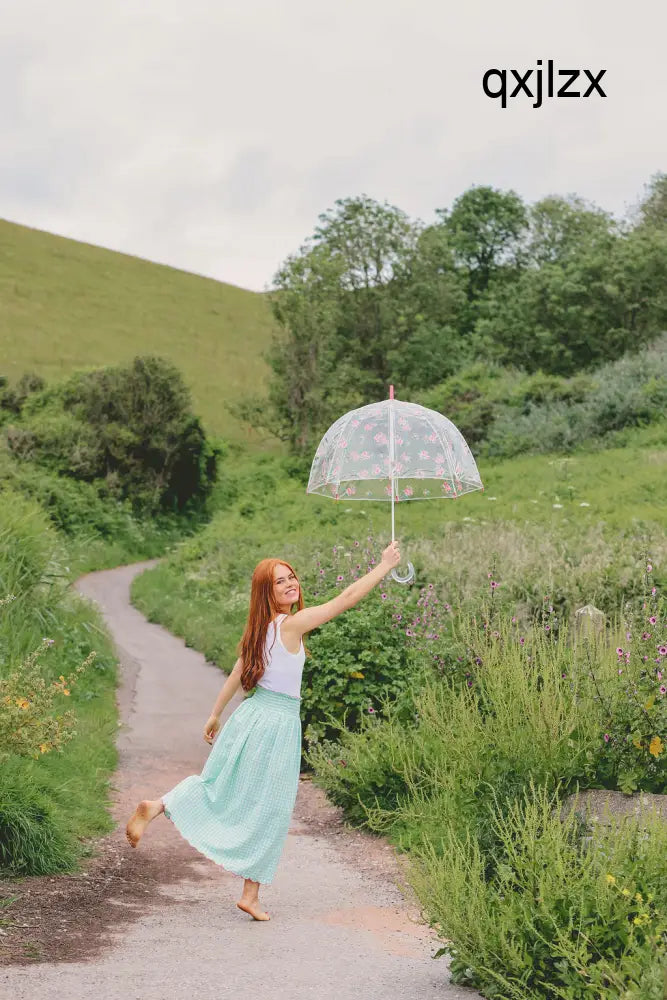 Cotton Gingham Skirt With Wide Elasticated Waist and Scalloped Hemline | Apple Green - Skirt