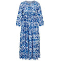 The Bridie Cotton Kaftan-style Summer Dress - Limited Edition - Marine Floral / S/M - Womens Cover-up