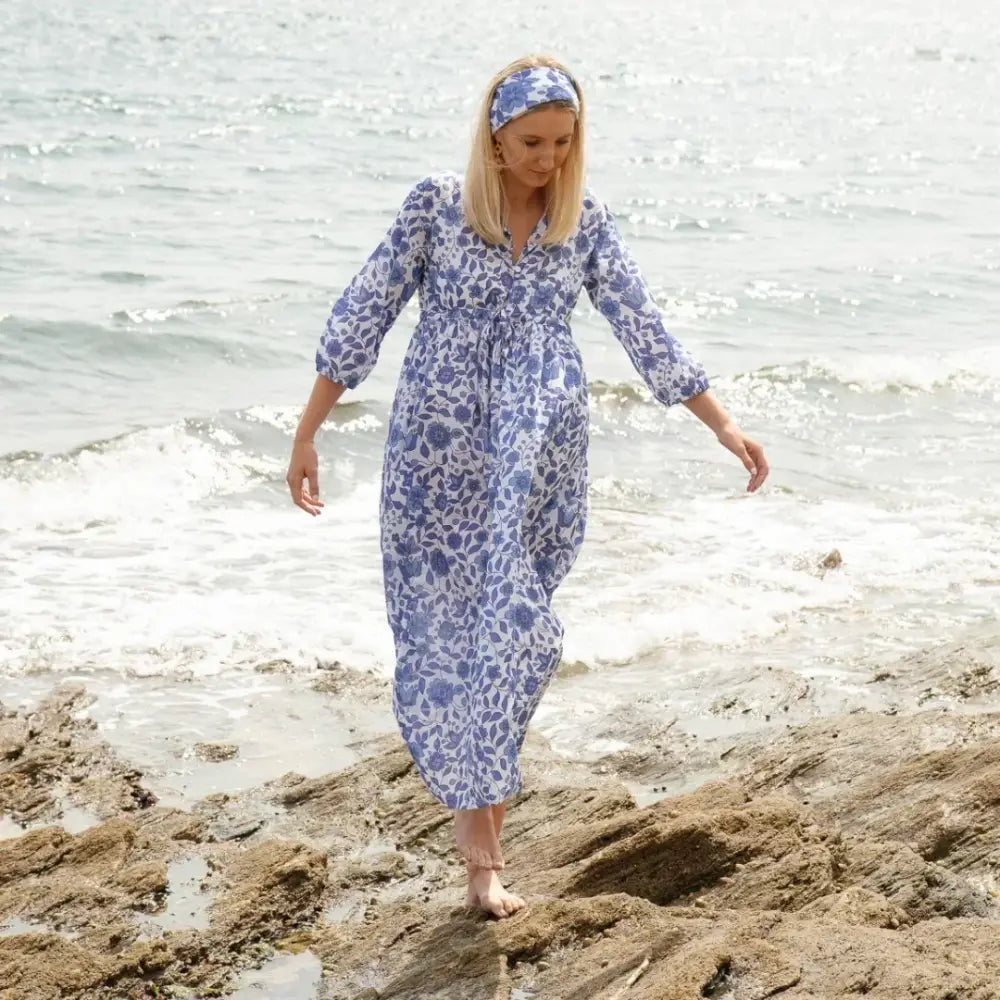 The Bridie Cotton Kaftan-style Summer Dress - Limited Edition - Womens Cover-up