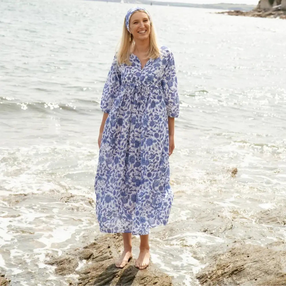 The Bridie Cotton Kaftan-style Summer Dress - Limited Edition - Womens Cover-up