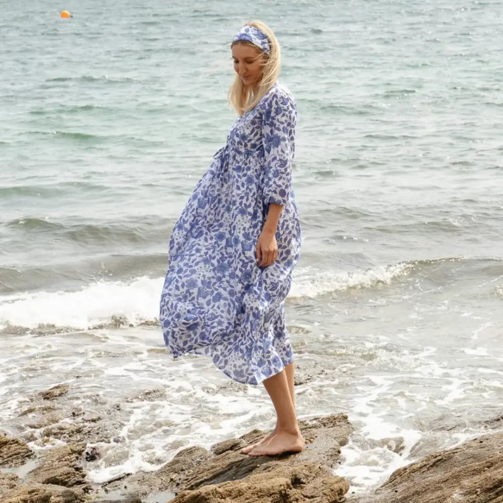 The Bridie Cotton Kaftan-style Summer Dress - Limited Edition - Womens Cover-up