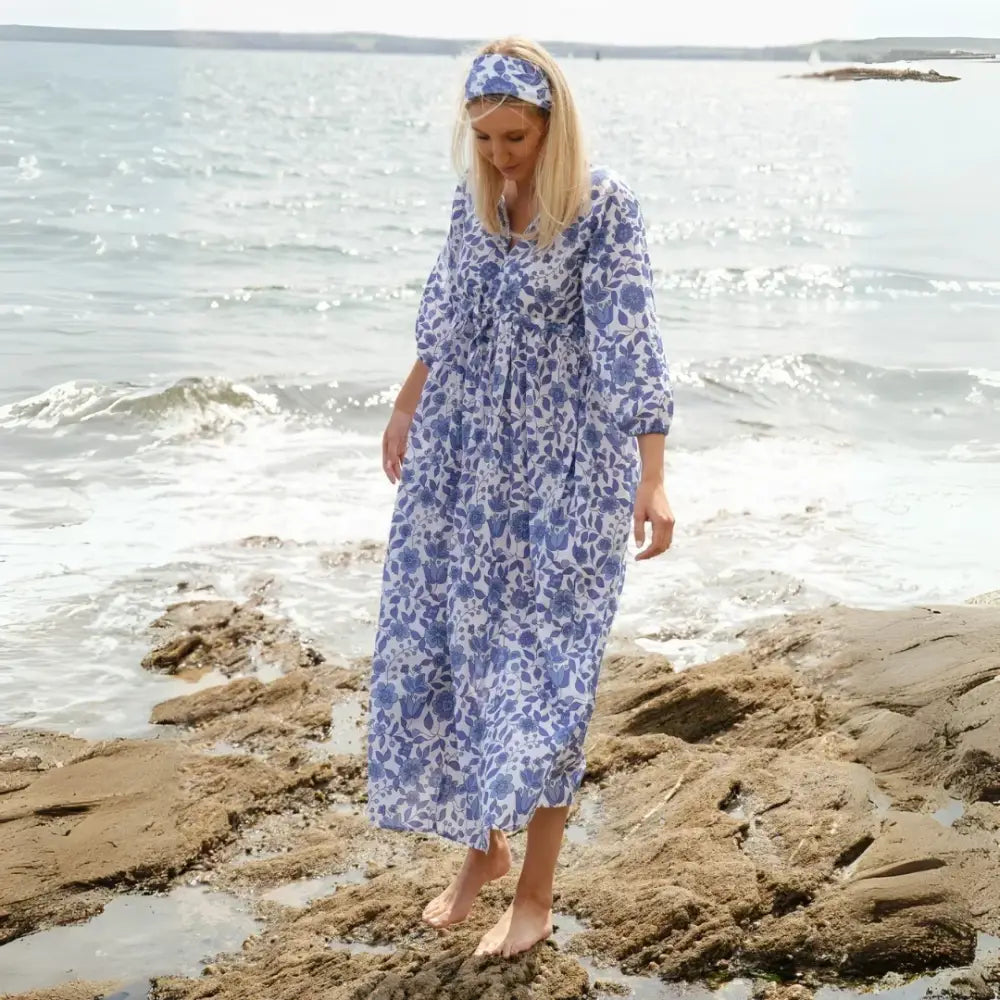 The Bridie Cotton Kaftan-style Summer Dress - Limited Edition - Womens Cover-up