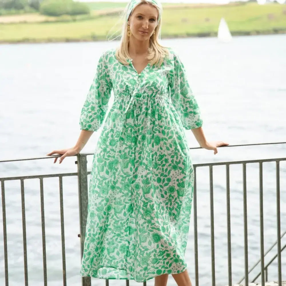 The Bridie Cotton Kaftan-style Summer Dress - Limited Edition - Womens Cover-up