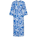 Victoria Floral Towelling Beach Dress / Cover Up | Marine Marine Trim - S - Beach Dress